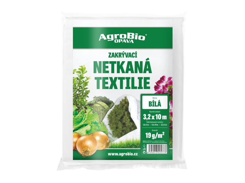Bílá netkaná textilie 3,2x10 m